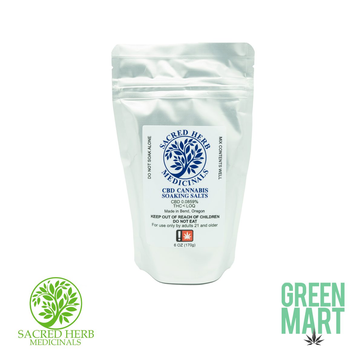 Photograph of product: SHM | CBD Soaking Salts | 6 oz