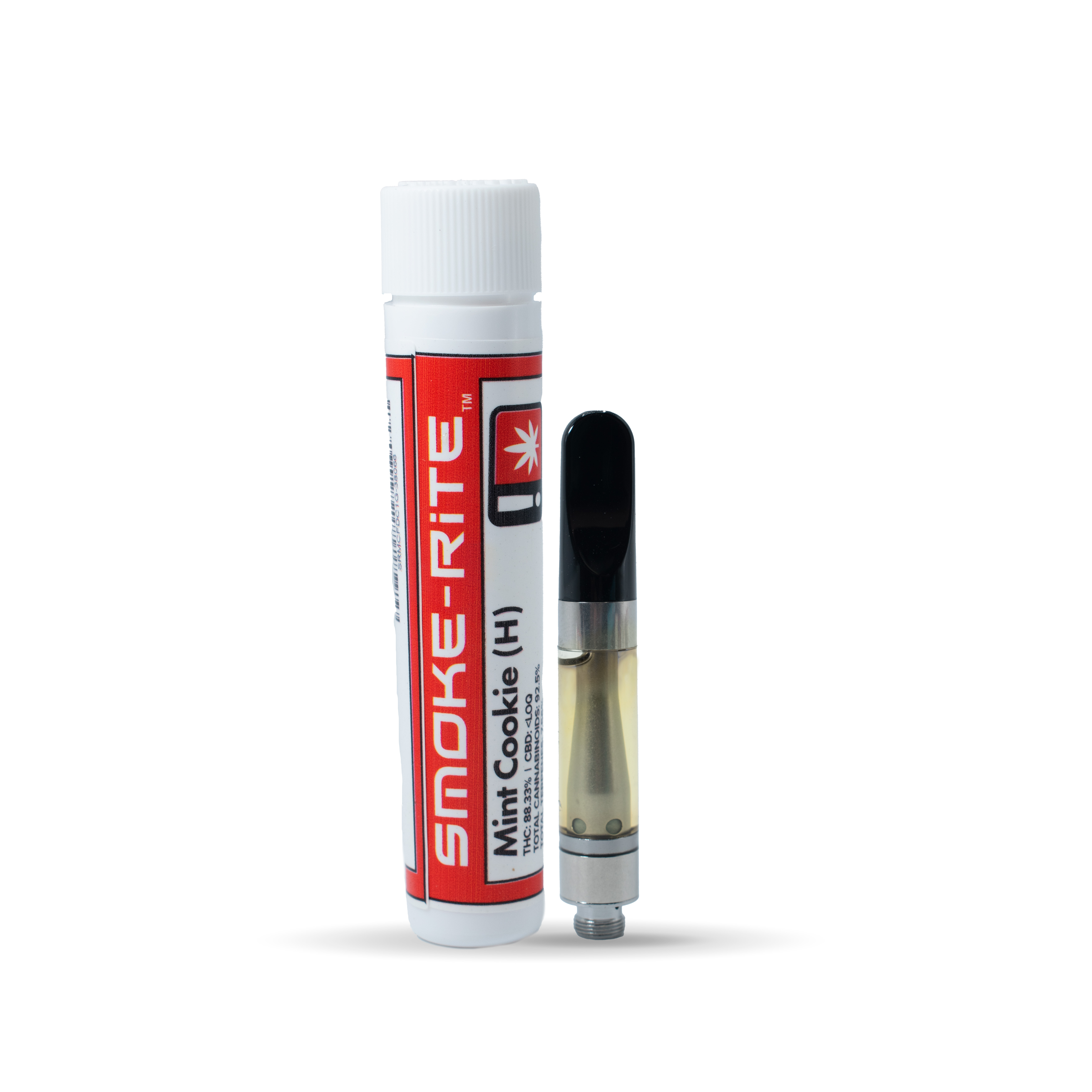 Photograph of product: Smoke-Rite - Mint Cookie - Cart 1g Flavored Dist