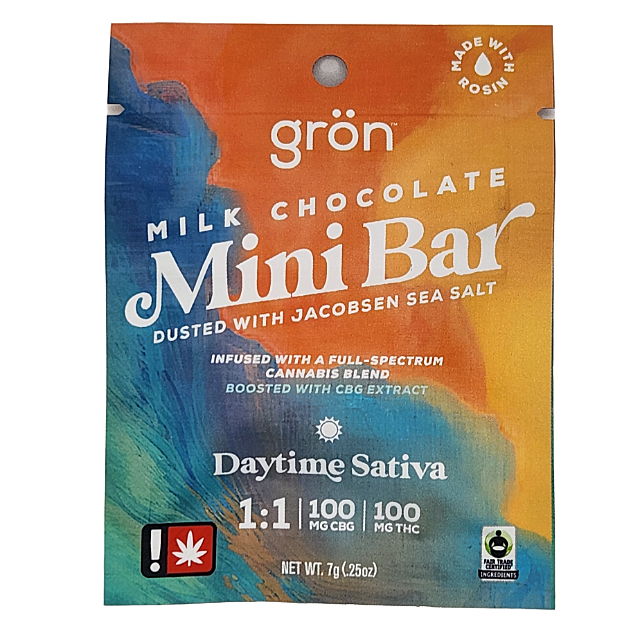 Photograph of product: Gron- Milk Chocolate Mini Bar 1:1 (S)