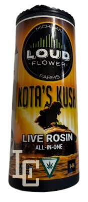 Photograph of product: MI Loud Flower Kota's Kush Live au chocolat Rosin Disposable 0.5g