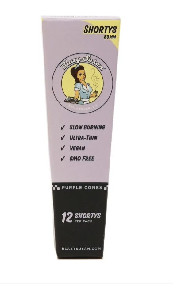 Photograph of product: Blazy Susan | Shorty | Purple Paper Cones