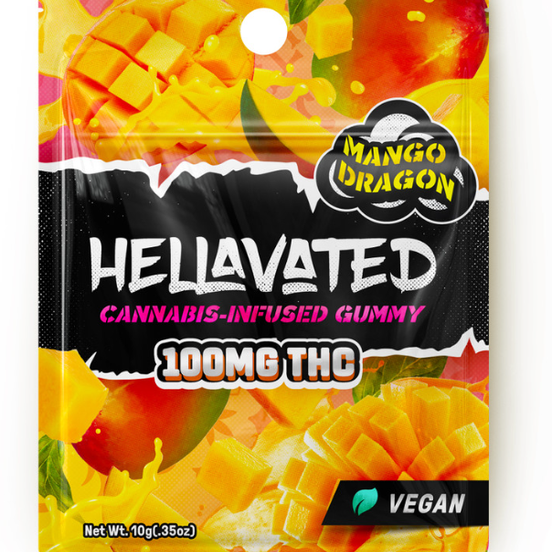 Photograph of product: Hellavated Gummy: Mango - 