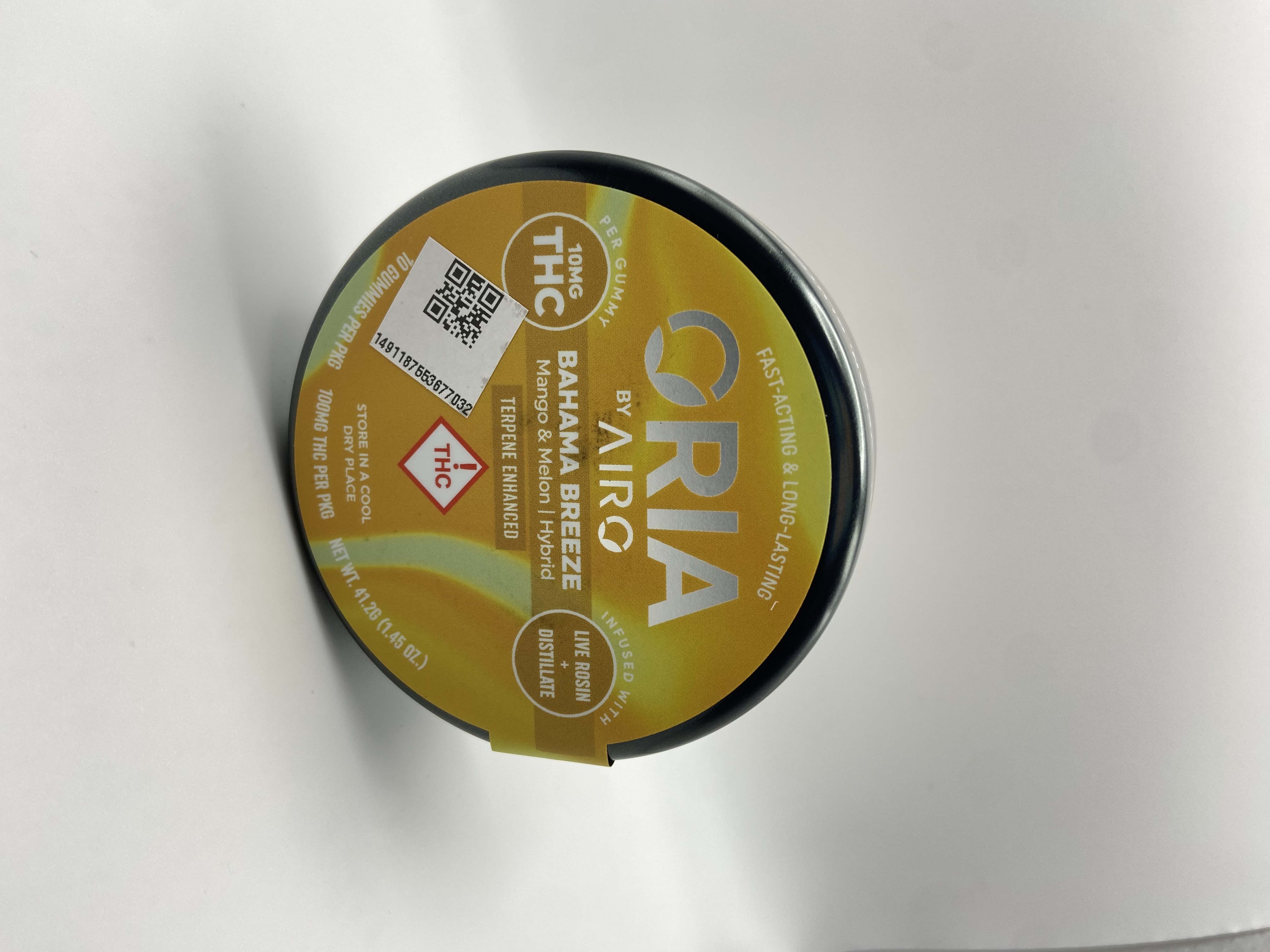 Photograph of product: Oria - Bahama Breeze - 100mg Gummies