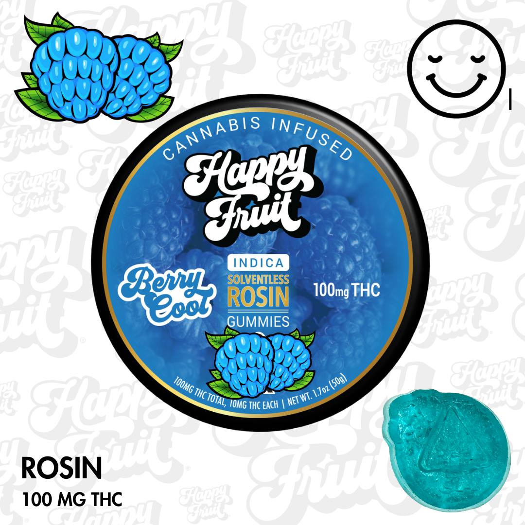 Photograph of product: Berry Cool Rosin Gummies : 100mg TH-oui