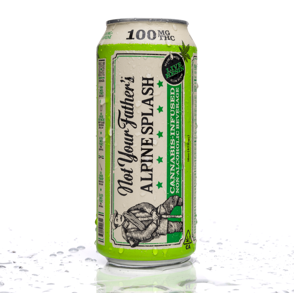 Photograph of product: Alpine Splash (S) Live Resin Soda 100mg - Not Your Father's