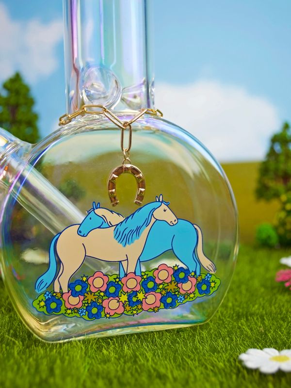 Photograph of product: Water Pipe | 7.75" | Horse Girl Charm | Burning Love