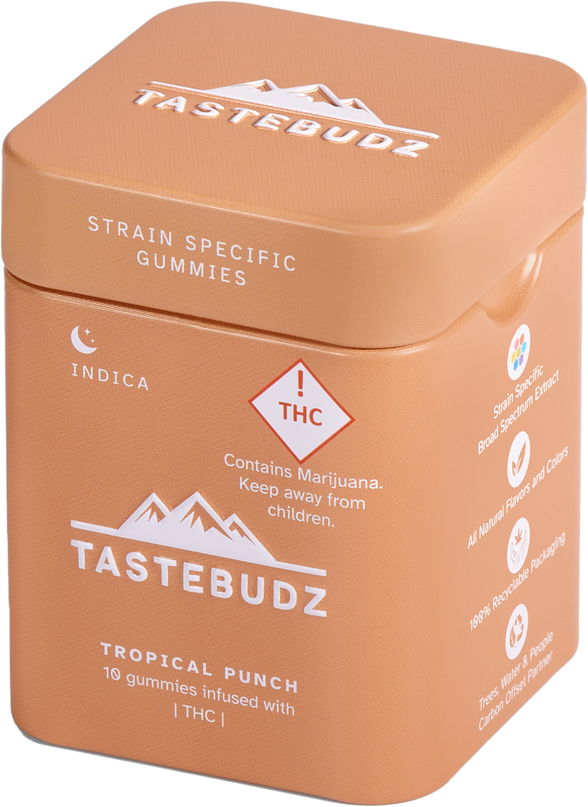 Photograph of product: TasteBudz - Rosin Gummy - Tropical Punch - (I) - 100mg