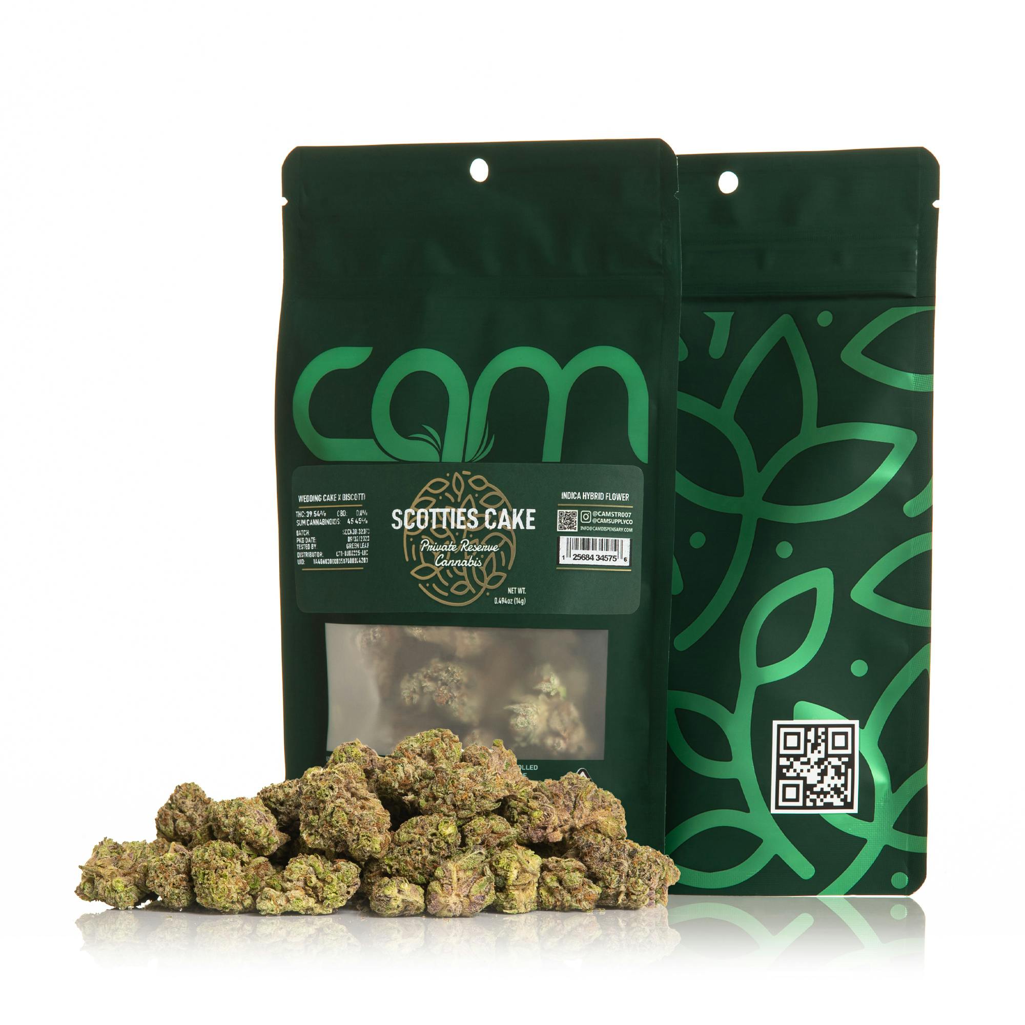 Photograph of product: CAM | Flower I/H | Scotties Cake - 14g