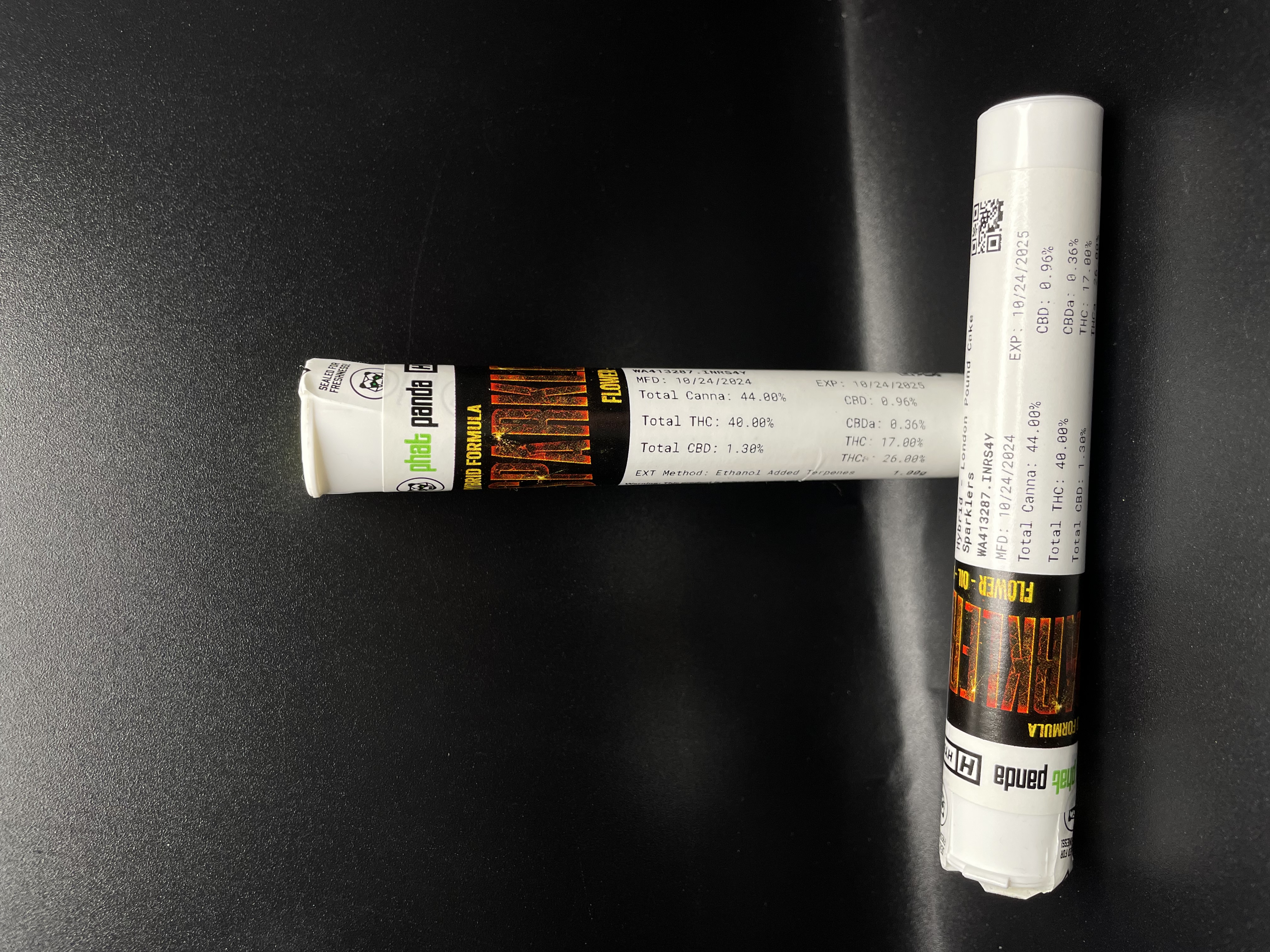 Photograph of product: DOH Sparklers - Green Crack Infused 2pk Preroll