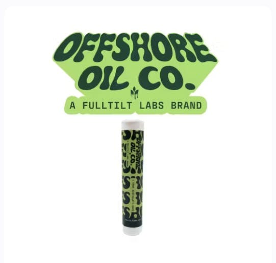 Photograph of product: Off Shore Oil Co. Strawnana 1g Distillate Vape Cartridge - Oui'd