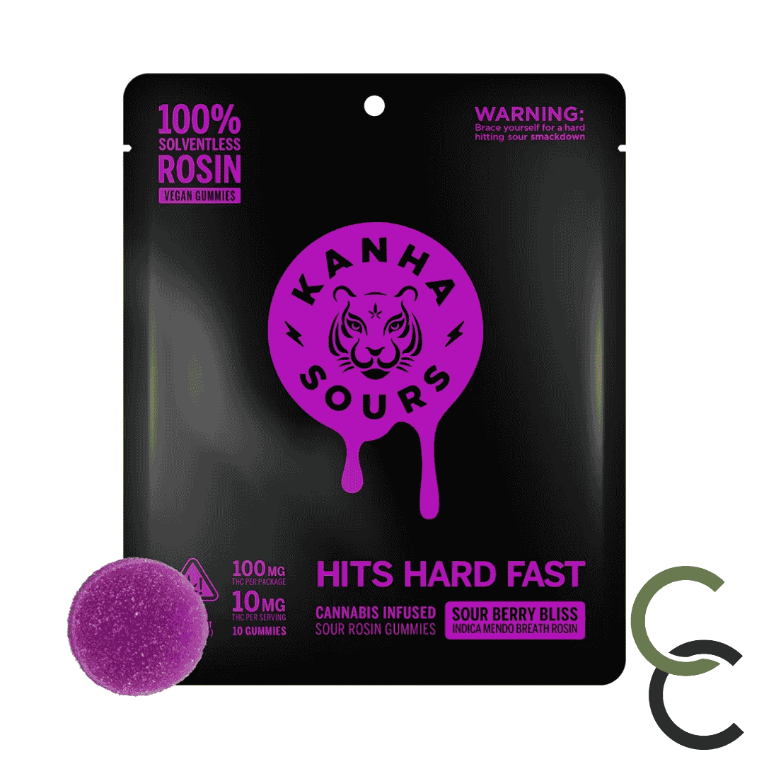 Photograph of product: Sour Berry Bliss Chews - Hash Rosin