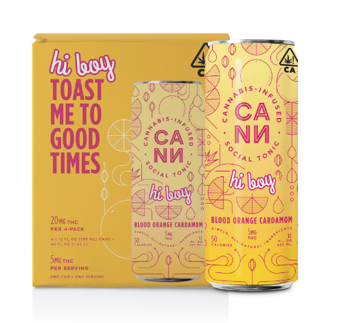 Photograph of Product: CANN | Hi-Boys | Blood Orange Cardamom | 4pk