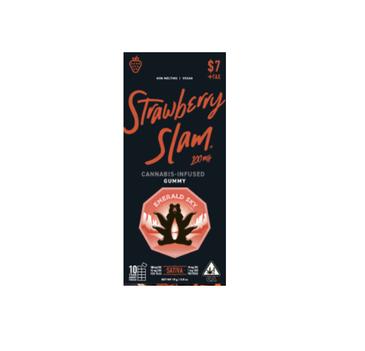Photograph of product: 100mg Strawberry Slam (Oui'd) Gummy $9