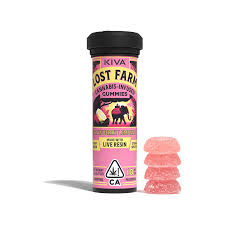 Photograph of product: Lost Farm | Strawberry Lemonade | 200mg | Live Rosin Gummies