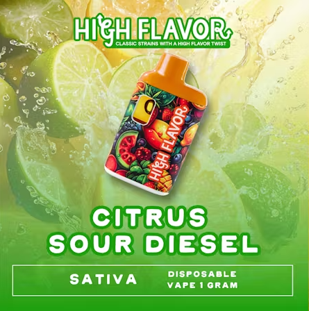 Photograph of product: Citrus Sour Diesel - ETOH Disposable Vape
