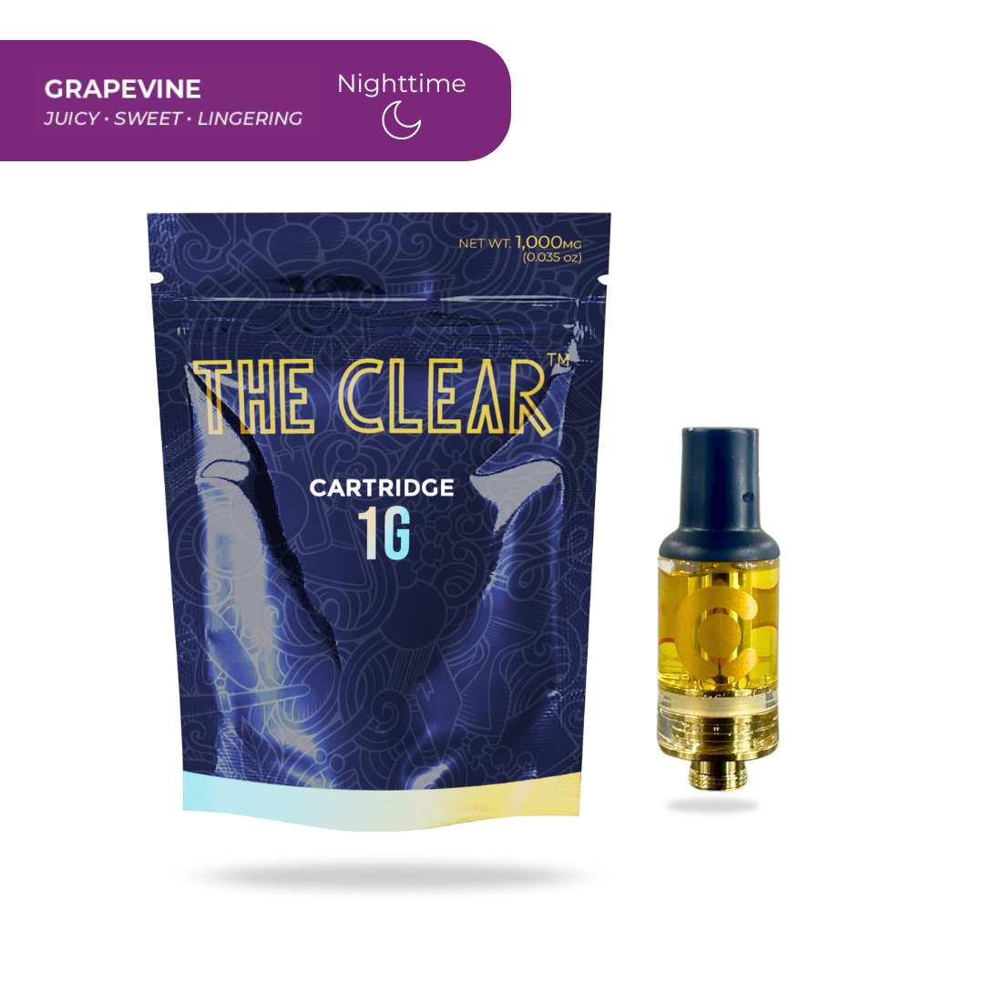 Photograph of product: The Clear - Grapevine 1g Vape Cart