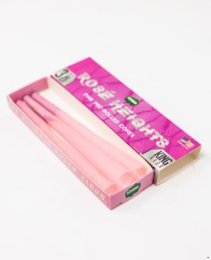 Photograph of product: Pink Pre-Rolled Cones | King Size | 3 Pack
