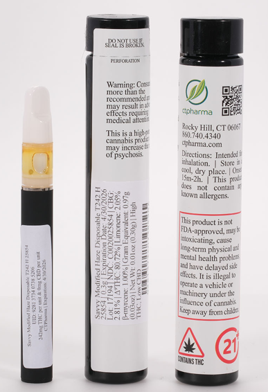 Photograph of product: Modified Haze | .3g Disposable (H) | 26049 | CTP