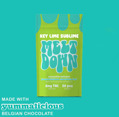 Photograph of Product: Meltdown Chocolates 20pc/100mg- Key Lime Sublime