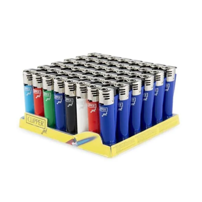Photograph of product: Clipper Jet Flame Lighter Solid Color Assorted