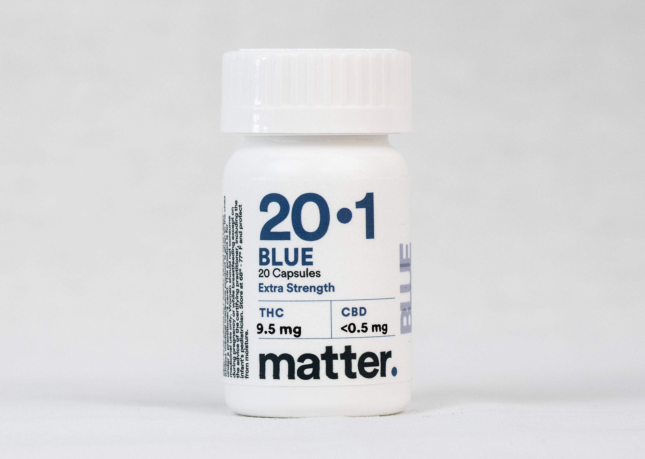 Photograph of product: Blue 20:1 Extra Strength Capsules 10mg x 30ct