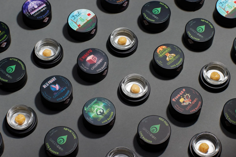 Photograph of product: Green Dot | Black Label | Live Resin Badder - Paloma