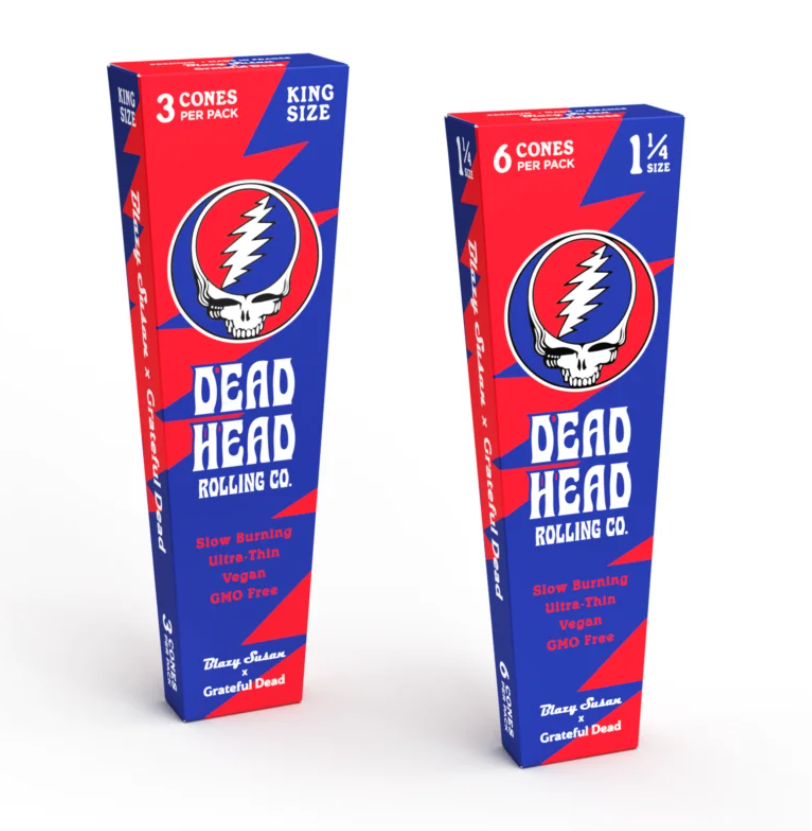 Photograph of product: Blazy Susan | 1 1/4 Size Cones [6pk] | Grateful Dead