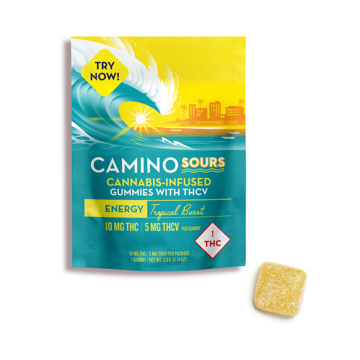 Photograph of product: Camino Trial Pack Tropical Burst 10mg THC 10mg THCV (1pc)