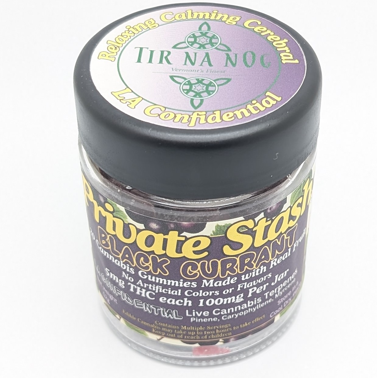 Photograph of product: Private Stash Black Currant Gummies 100mg
