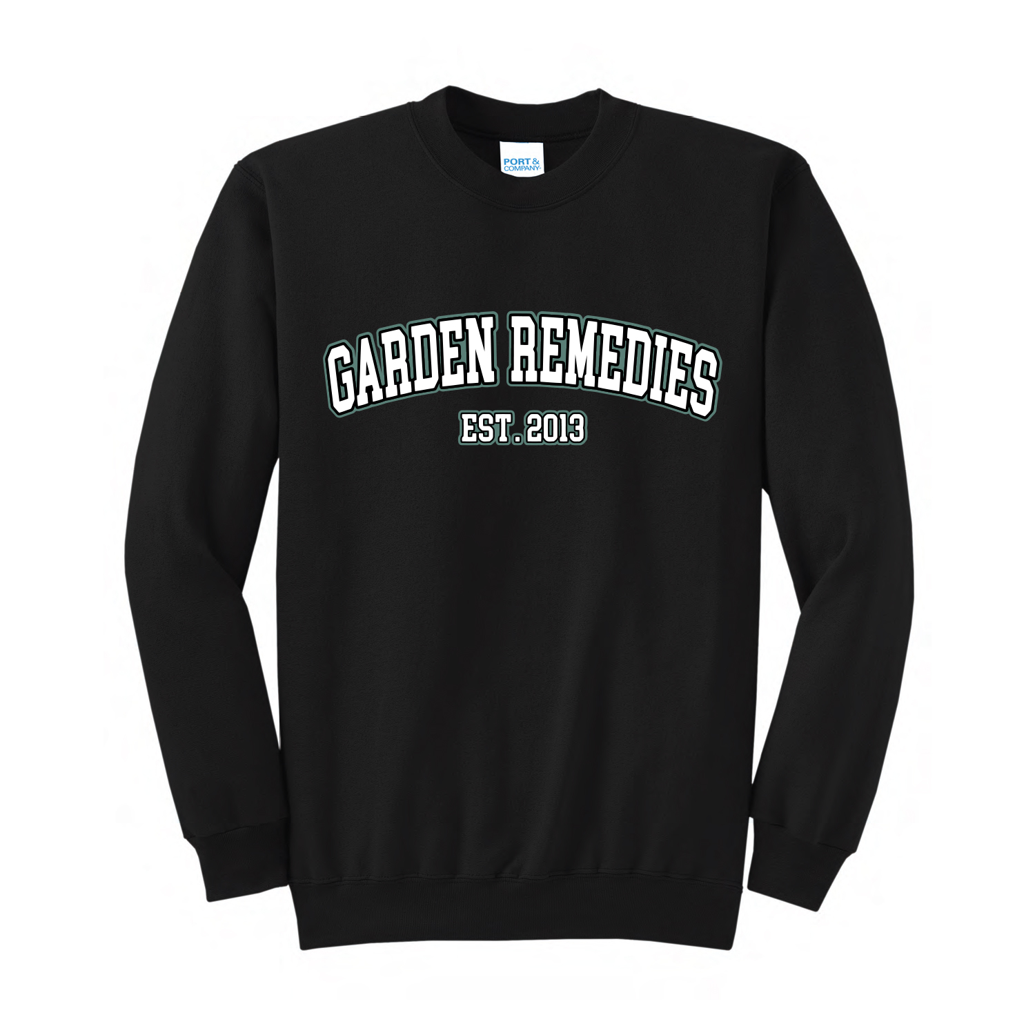 Photograph of product: Garden Remedies | Crewneck | Black I Medium