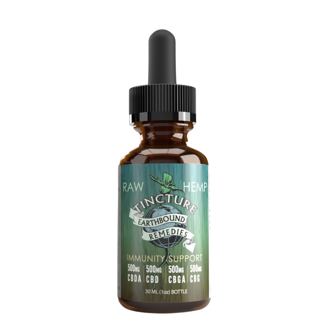 Photograph of Product: Earthbound Remedies | Immunity Support 500mg CBDa 500mg CBD 500mg CBGa 500mg CBG