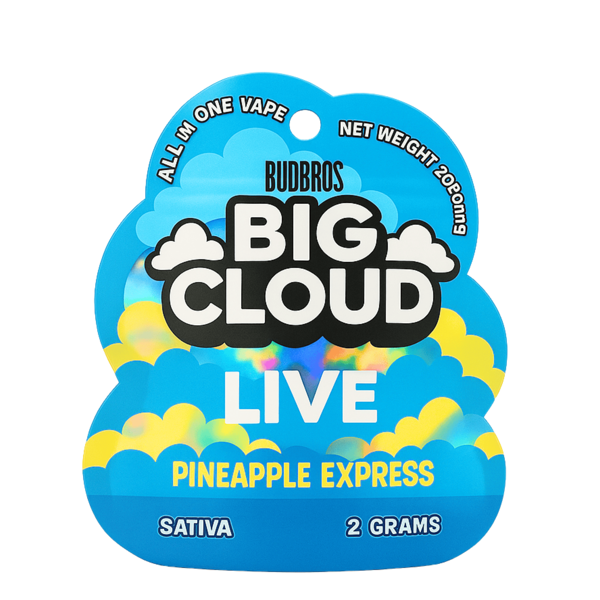 Photograph of product: Bud Bros - Live - Pineapple Express Disposable - 2g