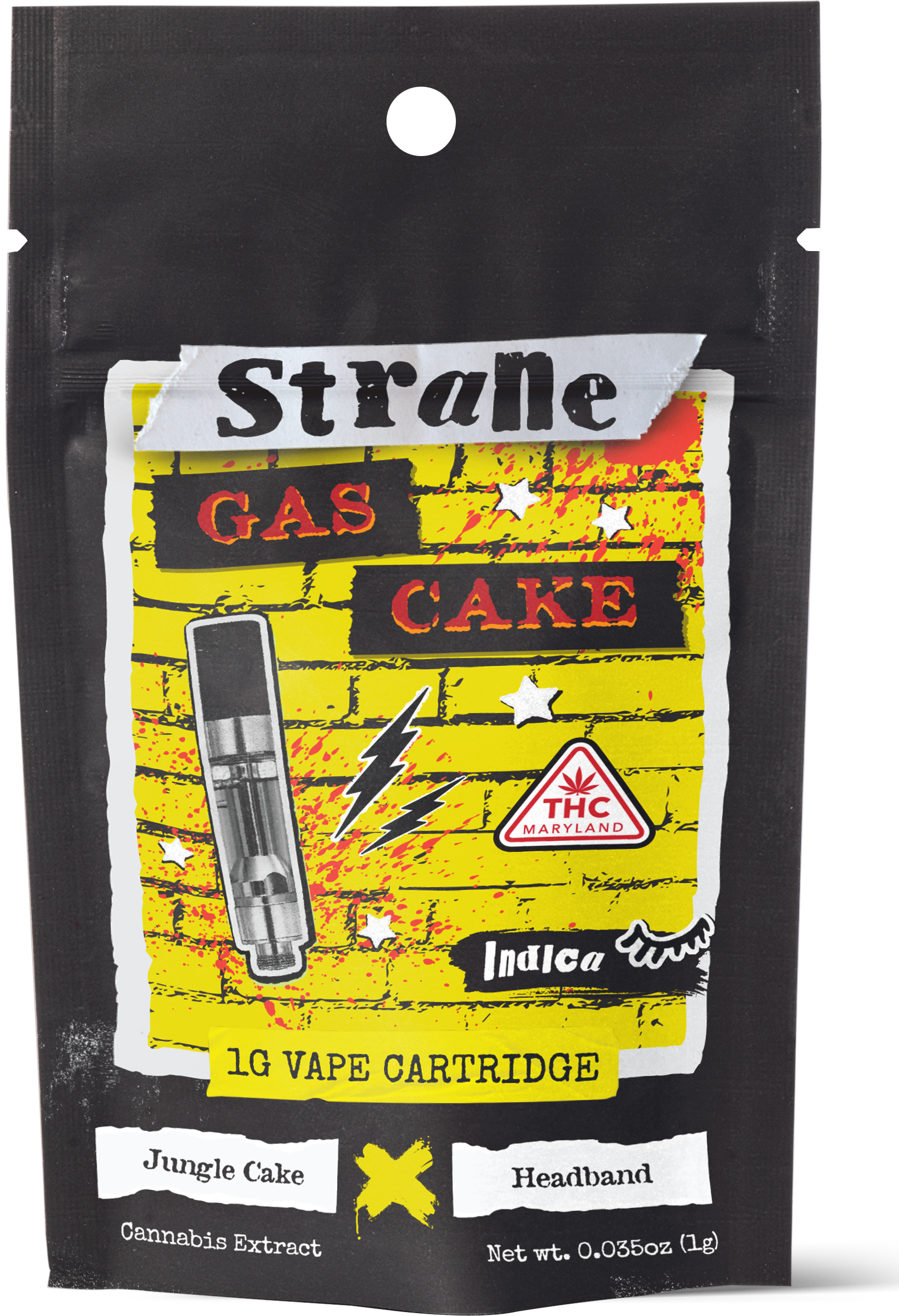 Photograph of product: Gas Cake Distillate Cartridge | 1g