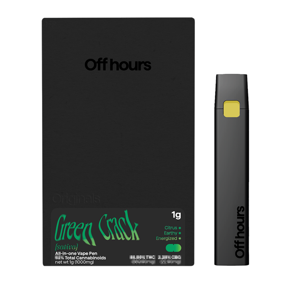 Photograph of product: Off Hours | Green Crack | Vape AIO