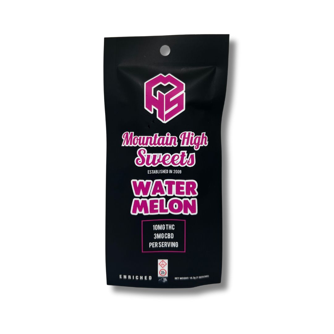 Photograph of product: Mountain High Sweets | Watermelon | Lollipops | Edible | 10mg
