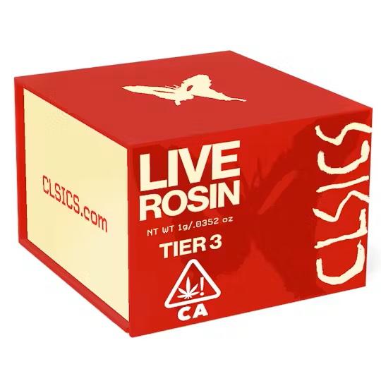 Photograph of product: BLAZE 1G TIER 3 LIVE ROSIN 1G SOLVENTLESS