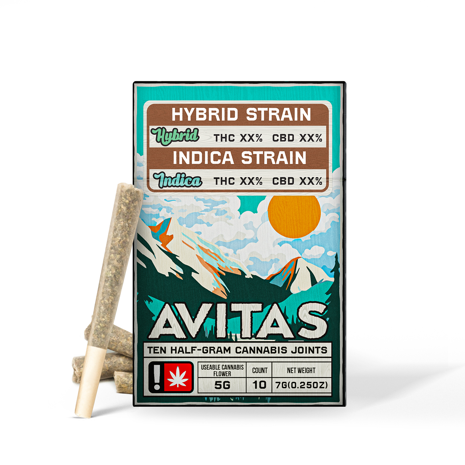 Photograph of product: Avitas - Highaleah/Orange C@ke Pop Pre-Roll 10pk