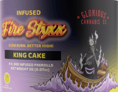 Photograph of product: King Cake | 1G Infused Fire Styxx Pre-Roll (TAX INCLUDED)