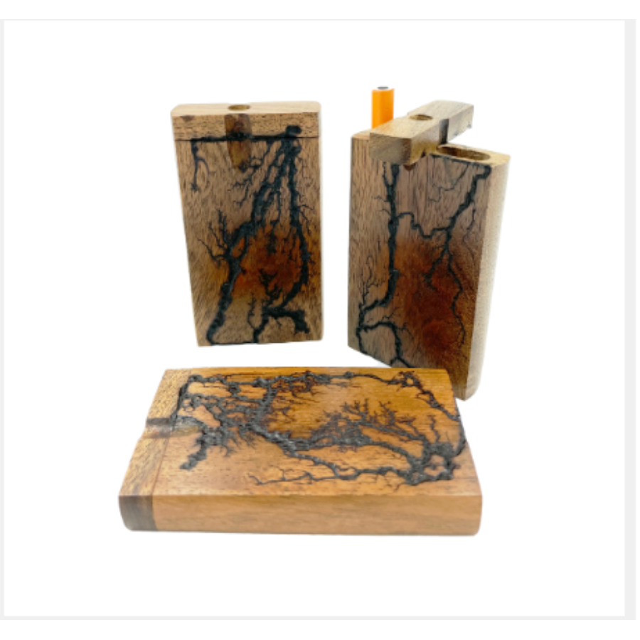 Photograph of product: LuvBuds | Dugout | Rustic Wood Dugout W/ One Hitter | Rustic