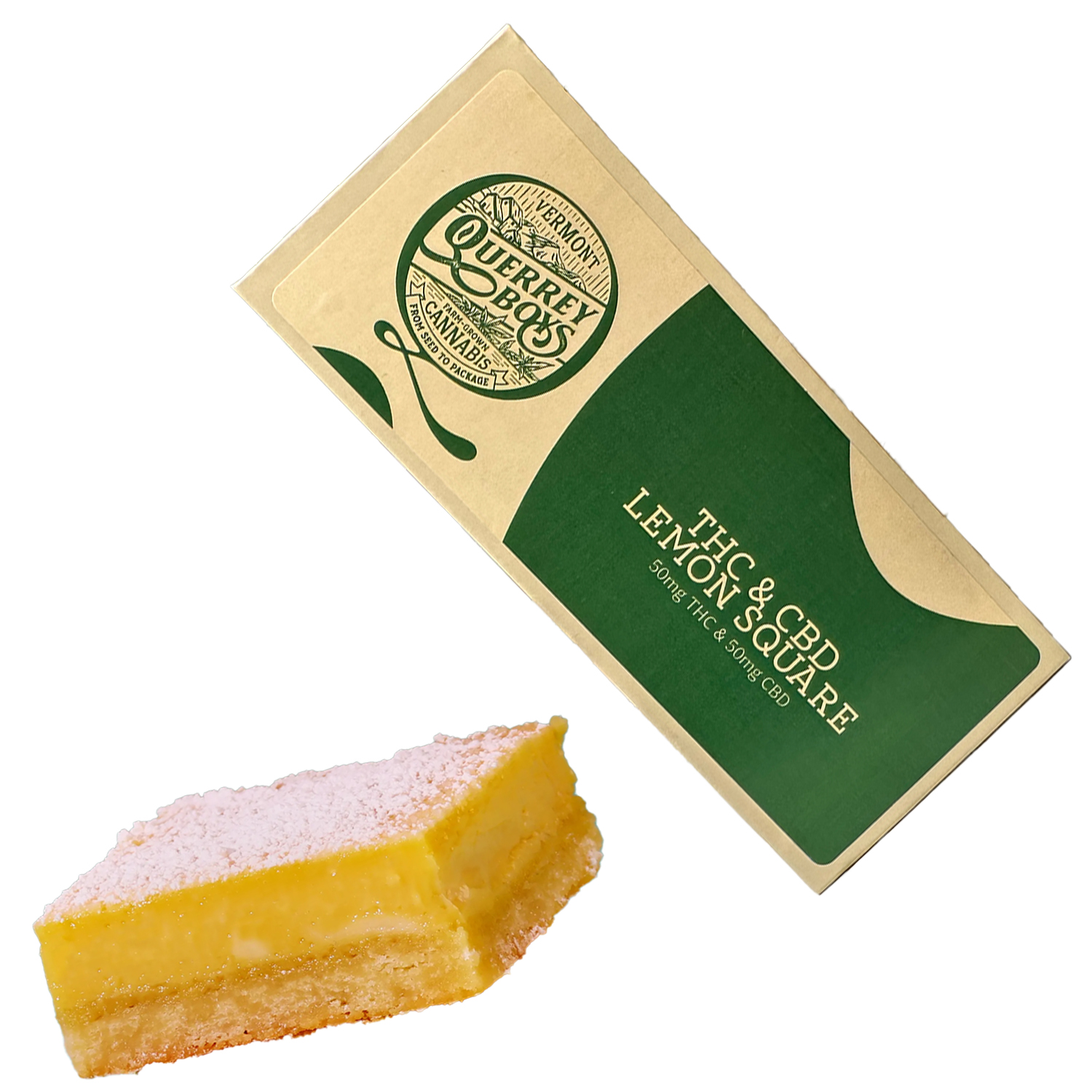 Photograph of product: Lemon Square | 50mg 1:1 TH-oui:CBD | Vermont Terps Oui'd