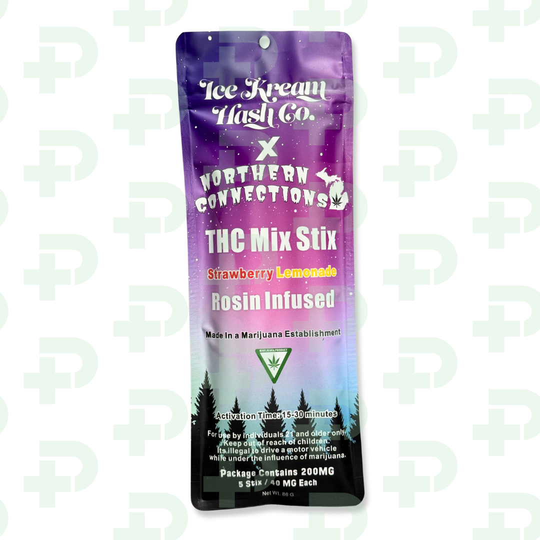 Photograph of product: Northern Connections - Rosin Infused Mix Stix 200mg - Strawberry Lemonade