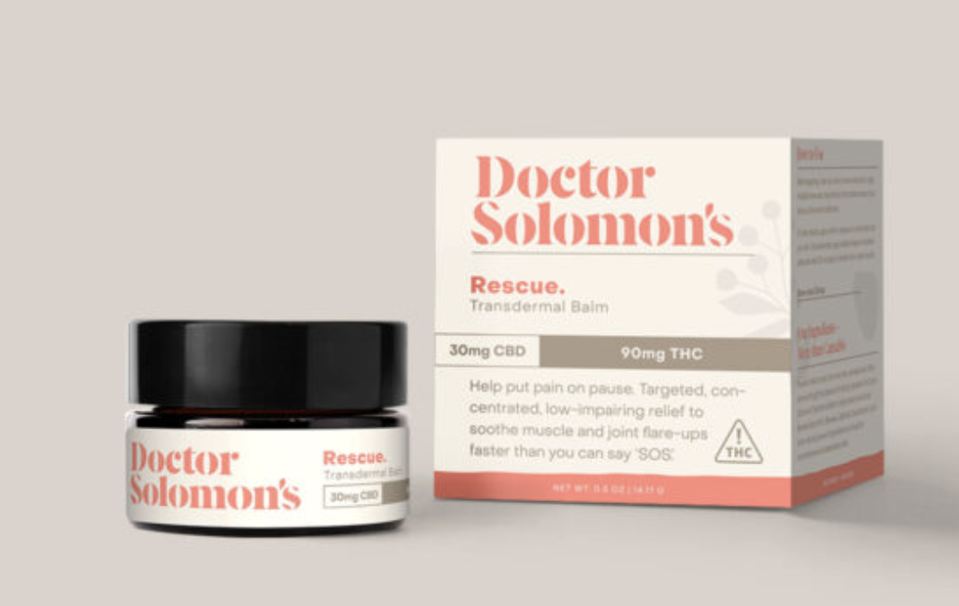 Photograph of product: DR. SOLOMON'S RESCUE BALM 1:3 CBD 88MG