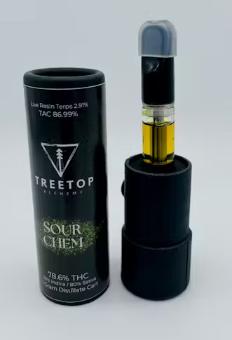 Photograph of product: Treetop Alchemy | Sour Chem | Distillate | Cartridge