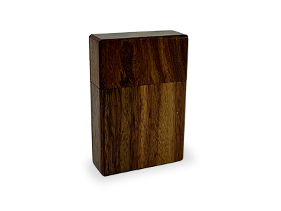 Photograph of product: 3.5" Magnetic Wooden Dugout Natural Woodgrain | LuvBuds