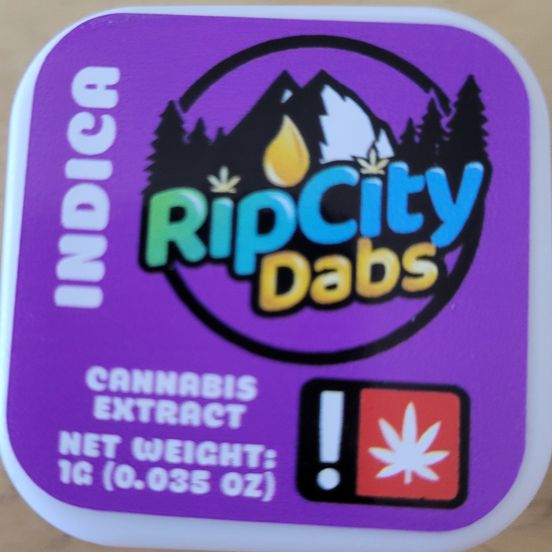 Photograph of product: Rip City Dabs Cured Resin 1g: Super Charged Purple Panty Dropper (SCPPD) - 