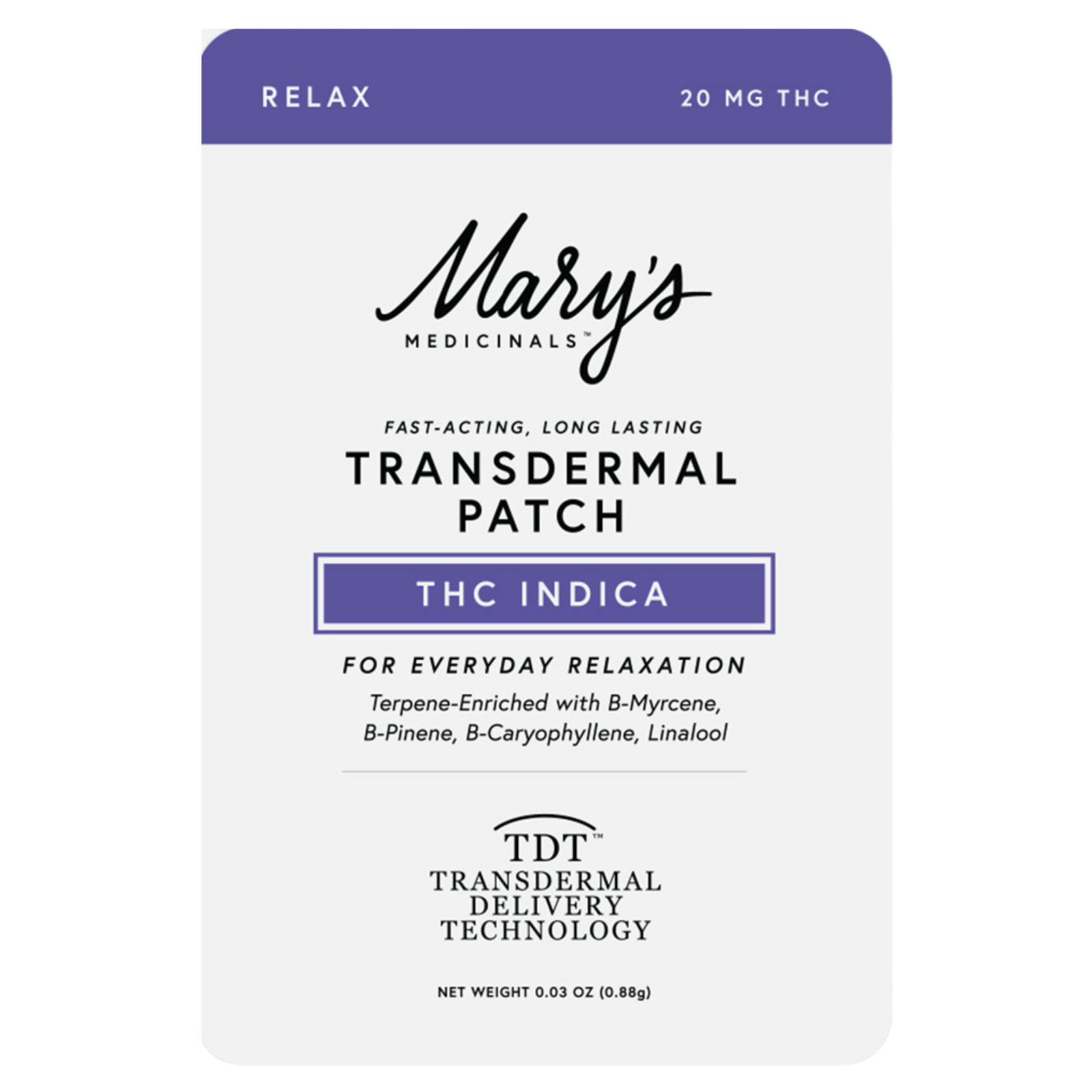 Photograph of product: Mary's Medicinals | Oui'd RELAX Transdermal Patches | 20mg