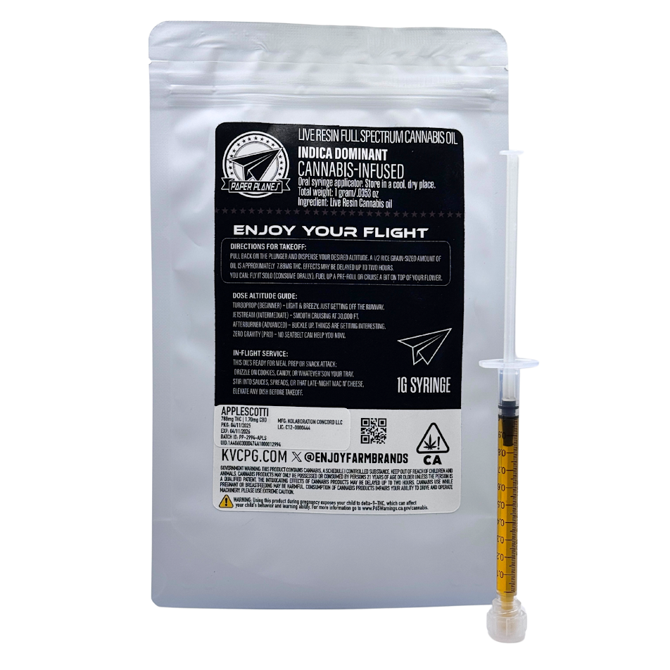 Photograph of product: Applescotti 1g FSO - Paper Planes