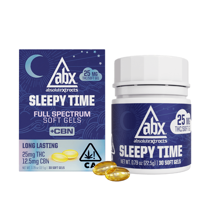 Photograph of product: ABX Sleepy Time Soft gels (30x25mg) 750mg
