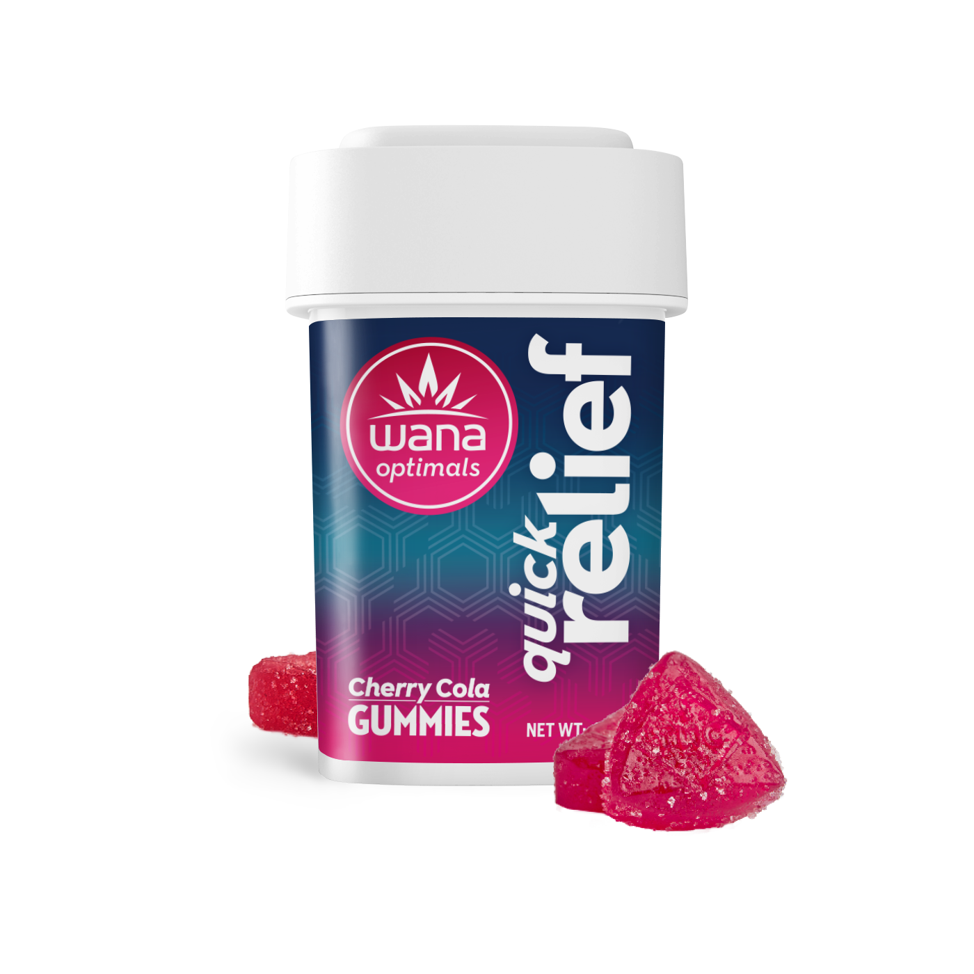 Photograph of product: WANA | Cherry Cola QUICK RELIEF | Gummies | 1:1:1 (CBG:CBC:THC)