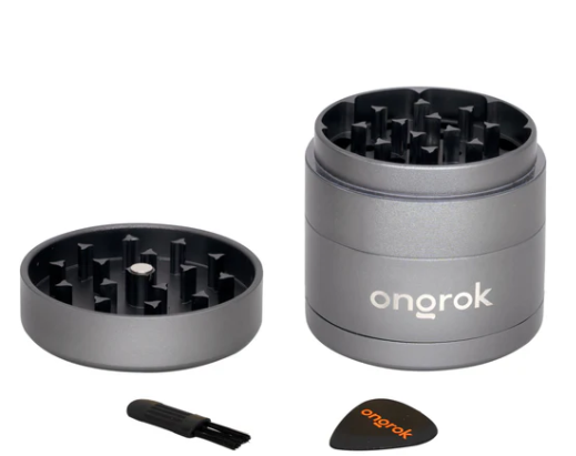 Photograph of product: Accessories - Ongrok - 4 Piece EZ Open Grinder 55mm - Gunmetal